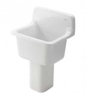 مغسلة بورسلان ابيض لغرفة الخدمات  - صناعة صيني # SKW322BT1